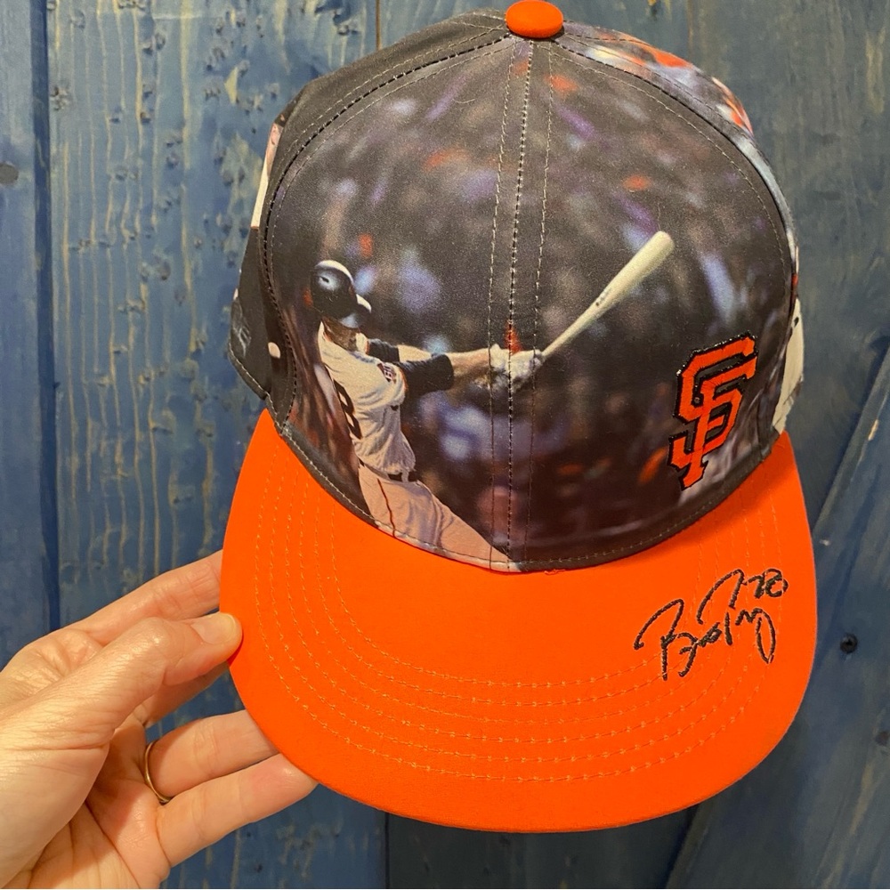 Buster Posey #28 San Francisco Giants full photo baseball cap 2019